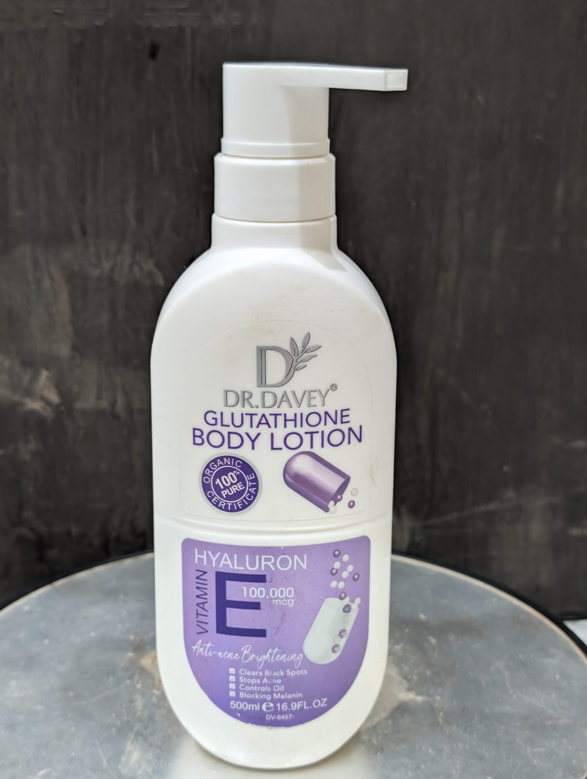 Lait Dr Davey Glutathione 500ml