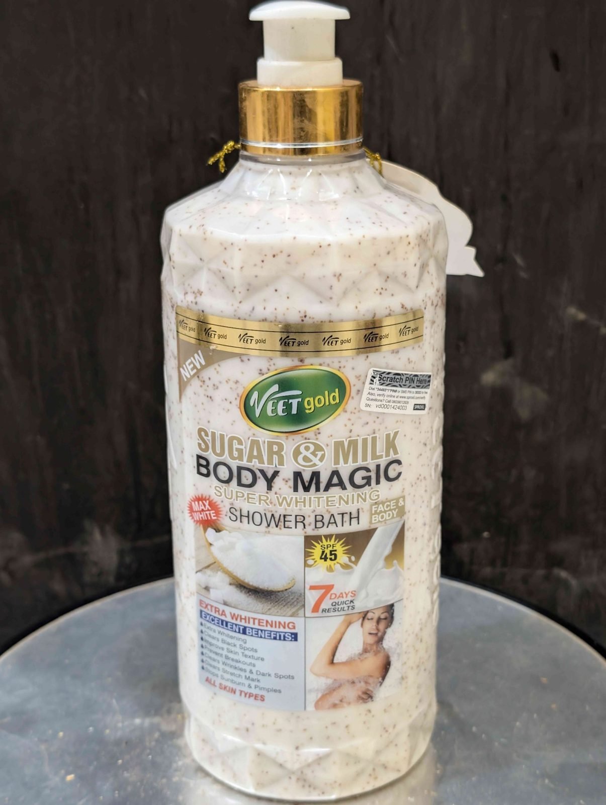 Gel Veet Gold Sugar & Milk
